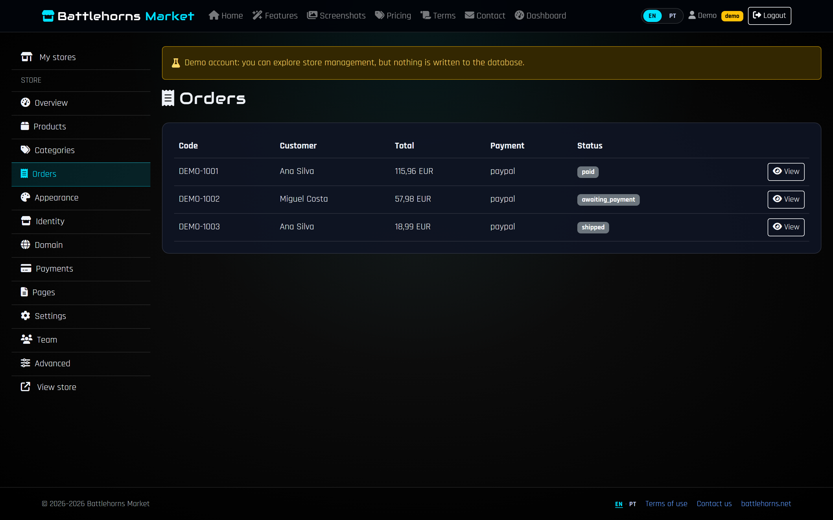 Orders